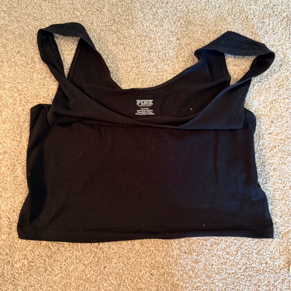 PINK Victoria's Secret Black Tee - Picture 1 of 3